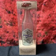Vintage Coca Cola 1900 Replica Glass Bottle With Paper Label