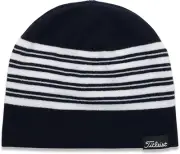 NEW Titleist Lifestyle Reversable Navy/White/Navy Winter Golf Beanie (Closeout)