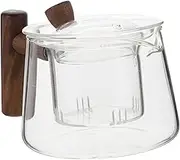 TIDTALEO Glass Teapot for Loose Leaf Tea High Temperature Resistant Design for Home Tearoom Tea Lovers Transparent Brewing Experience