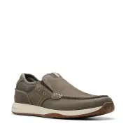 Men's Clarks, Sailview Step Boat Shoe 26176977 Taupe Nubuck SYNTHETIC