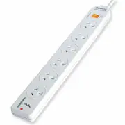6 Outlet Power Board Powerboard with Master Switch