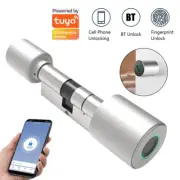 Smart Cylinder Lock Bluetooth Remote Biometric Fingerprint Electronic Lock APP
