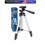 TT-50L 50 Inch Lightweight Aluminum Tripod with 3 Way Pan & Tilt Head