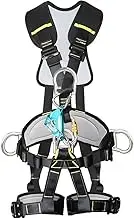 High-altitude working safety belt,outdoor five-point full-body safety belt with chest ascender,thicken foam pad on shoulder waist leg,climbing harness with D-rings,fall arrest safety harnesses