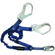 Falltech Lanyard 6-foot Tie-Off & Fall Arrest w/Aluminum Rebar Hooks