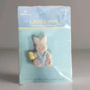 Vintage Hallmark ~ EASTER PIN ~ Baby Bunny Easter Egg NEW