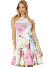 Ted Baker London Ketrina Floral Print Skater Dress Ted Baker Sz 1 US Sz 2 $285
