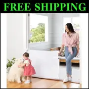 Durable Indoor/Outdoor Retractable Baby Gate - Easy One-Handed Locking Mechanism