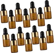 LOLIPPYY 20pcs Refillable Empty Dropper Bottles Leak Glass Oil Containers for Oils and Cosmetics and Portable for Easy Mixing and Storage