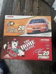 TONY STEWART NASCAR 1:24 SCALE 2000 #20 HOME DEPOT And CocaCola 2001 Polar Bear