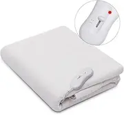 Costway Electric Blanket Massage Table Warmer Pad Heating Pad Digital Heat Settings Digital Timer Portable Auto Overheat Protection (Three Heat Settings)