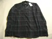 Marc Ecko Cut & Sew Liberty Oaks LS Woven Black Color Shirt Size: Small