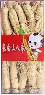 500g Pure Natural Premium Changbai Mountain White Ginseng Whole Ginseng Sun-dried Ginseng,No Additives,Naturally Sun-dried.,17.637 Ounce