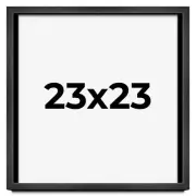 23x23 Shadow Box Frame Grey Charcoal Black | 0.875 Inches Deep | Solid Wood Shad