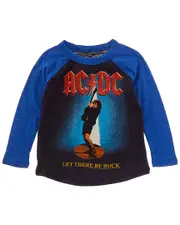 Chaser AC/DC Let There Be Rock Baseball T-Shirt
