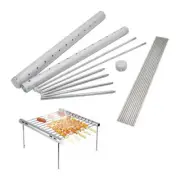 Mini Pocket Portable Stainless Steel BBQ Grill Folding BBQ Grill Stand Accessory