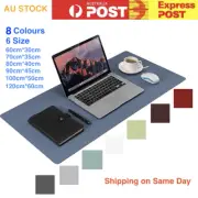 Large Leather Gaming Keyboard Mouse Pad Waterproof Office Desk Mat