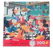 DISNEY ~ FRIENDS ~ 200 Piece Jigsaw Puzzle + Poster ~ 14.25" x 19.55" ~ Age 8+
