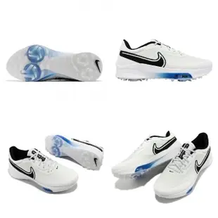 【NIKE 耐吉】高爾夫球鞋 Air ZM Infinity Tour Next% 男鞋 女鞋 寬楦 白 黑 氣墊 鞋釘(DM8446-103)