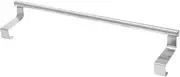 Pcs Stainless Steel Over The Door Towel Bar Over Cabinet Towel Rack Black Non-Absorbent Backing Easy Slide Installation Large