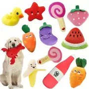 10Pcs Pet Teething Toys Puppy Chew Toys Puppy Teething Toys Stuffed Plush Puppy