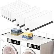 Magnetic Laundry Guards for Washer and Dryer, Washer Dryer Countertop Organization, Clear Magnetic Laundry Organizer, Washer and Dryer Covers for the Top, Laundry Topper Fits Most Washers
