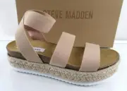 Women's Shoes Steve Madden Kimmie espadrille Wedge Sandals Blush Beige Size 8