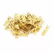 50 Pcs 6.3mm Metal Male Electrical Spade Crimp Terminals Wiring Connectors