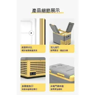 【】『』110V 車載冰箱 壓縮機制冷 車用冰箱 車家兩用冷凍冷藏分區 12V/24V貨車雙倉冰箱【可貨到付款】