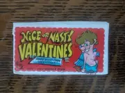 RARE 1970 NICE OR NASTY VALENTINES STICKERS & CARD UNOPENED PACK TOPPS VINTAGE