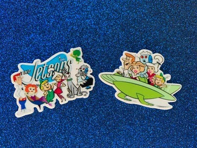 6pc. The Jetsons, Planar Resin Flatback, Cabochon, Bow Center, Flat Back