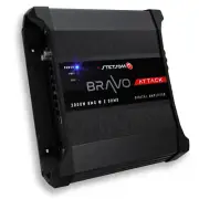 Stetsom BRAVO ATTACK 3K Amplifier 2-ohm Monoblock 3000 Watt RMS Car Audio Amp