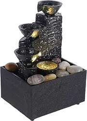 ORFOFE Waterfall Fountain for Indoor Garden Water Feature Decor Waterfall Props for Home Office Decor