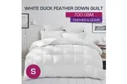 700GSM Ultra Warm White Duck Down Feather Quilt-Winter Weight