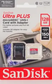 SanDisk Ultra PLUS 128GB microSDXC UHS-I Memory Card NEW SEALED