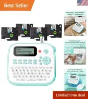 12mm Label Maker Machine with Customizable Print - Ideal for Classroom & Office