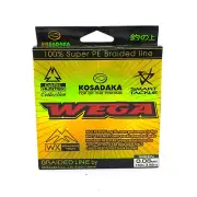 KOSADAKA WEGA FISHING BRAID LINE GREEN DARK HUNTER 150M PE #0.8 0.08mm 3.82kg