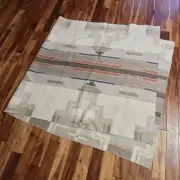 PENDLETON Wool Blanket Weight Fabric-Large- 1 pc Southwest Beige/grey 47"X 102"