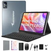 2025 Android 14 Tablet 10 inch, 4G Cellular with 2 SIM, 1 SD Slot, 5G WiFi, 1...