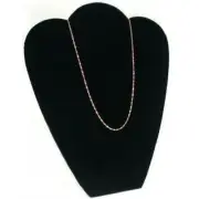 Black Velvet Necklace Pendant Counter Top Bust Jewelry Display 8 5/8" x 10 7/8"