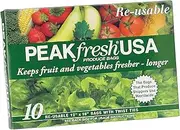 Peak Fresh Re-Usable Produce Bags, Set of 10