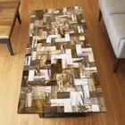Petrified Stone Coffee Table Top | Geode Agate Center Table for Living Room Deco