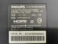 在飛比找露天拍賣優惠-PHILIPS 飛利浦 43PFH5800/96