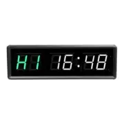 1.5-in 6-Digit LED Gym Timer Clock Interval Timer for Gym/Meeting Room + Remote