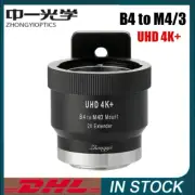 Zhongyi B4 to M4/3 M43 Mount 2X Extender Lens Adapter for Panasonic GH3 GH4 GH5