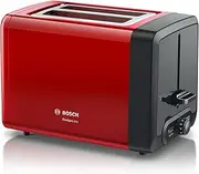 [Bosch] TAT4P424DE Toaster 2 Slice(s) 970 W Black Red