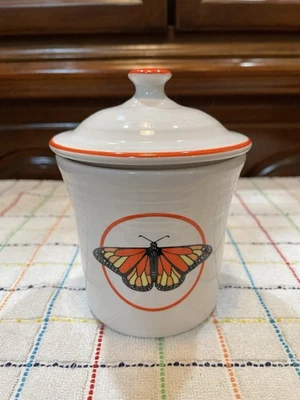 Fiesta FTCCO Jam Jar Monarch Butterfly With Lid New First Quality New Pristine