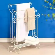Standing Towel Racks for Bathroom 3 Bar Metal Towel Organizer Holder