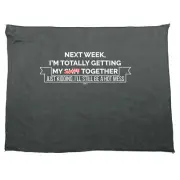 Next Week Im Totally Getting My S T Together Funny Novelty Gym Sports Towel Gift