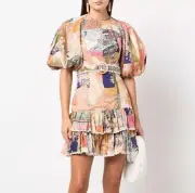 NWT. ZIMMERMANN patchwork mini dress ZIM 0 / US 4